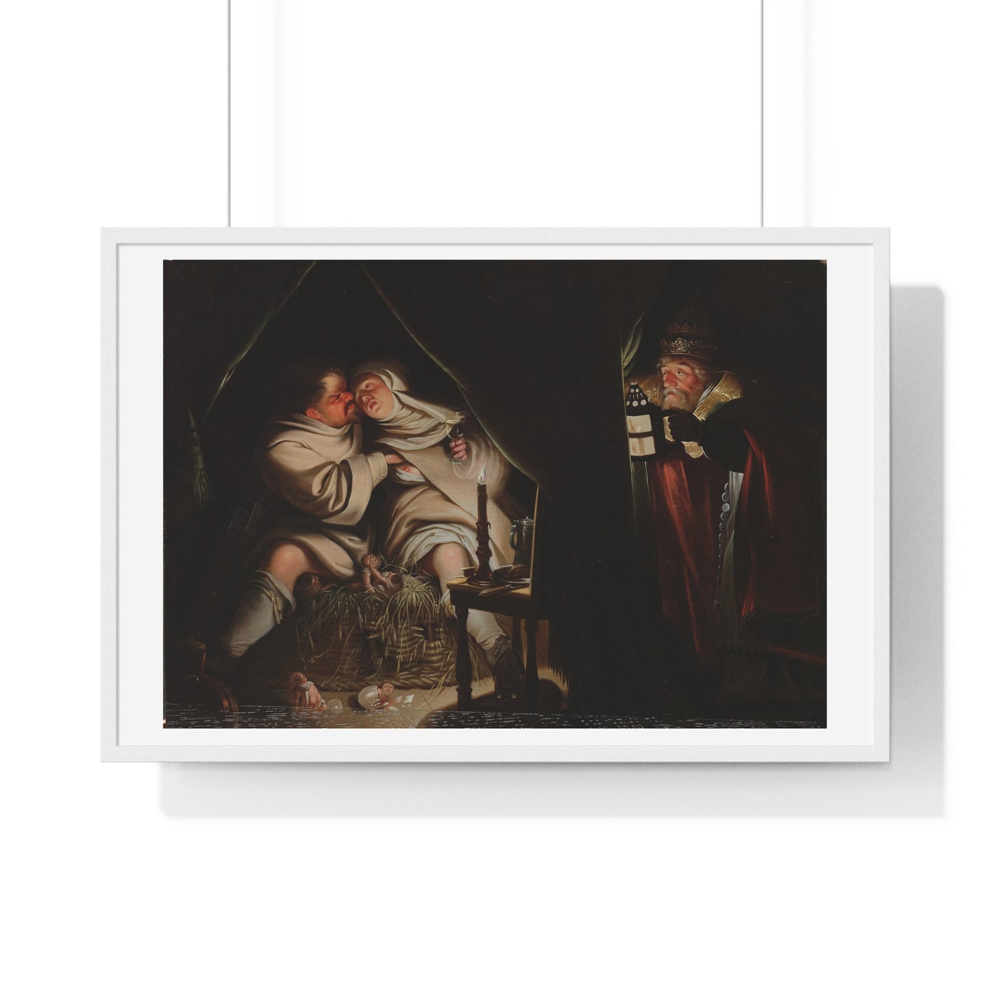 Satire on Celibacy (1600-1649) by Anonymous Artist, From the Original, Framed Print