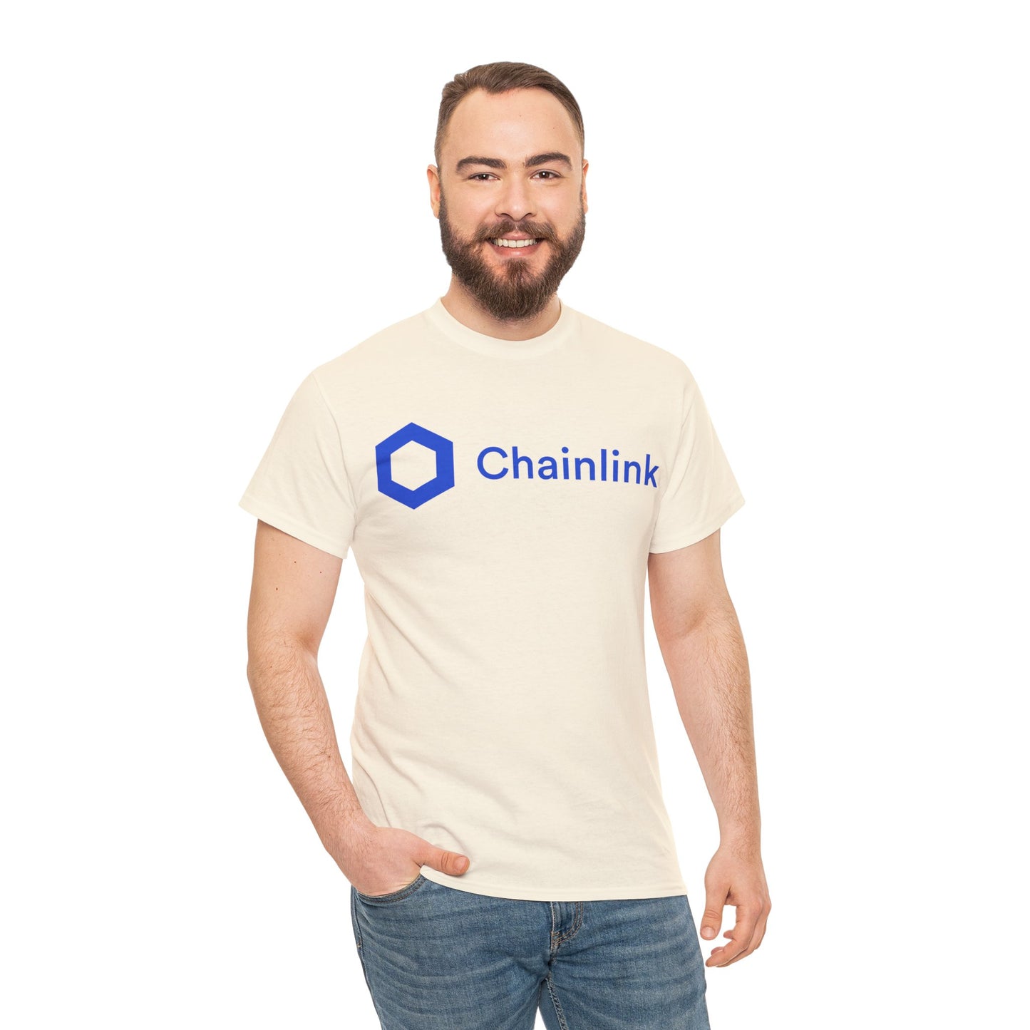 Chainlink #LINK Crypto Unisex Heavy Cotton T-Shirt