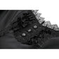 Dark in Love Gothic Lace Square-Neck Puff-Sleeve Dress