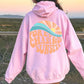 Forever Chasing Sunsets, Fleece-Lined Positive Vibes Hoodie