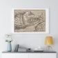 Jonah and the Whale 16th Century Print from the Original, Framed Art Print