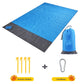 Large Portable Peg-Down Beach Mat and Carry Bag