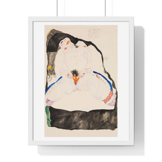 Observed in a Dream (1911) by Egon Schiele, from the Original, Framed Art Print