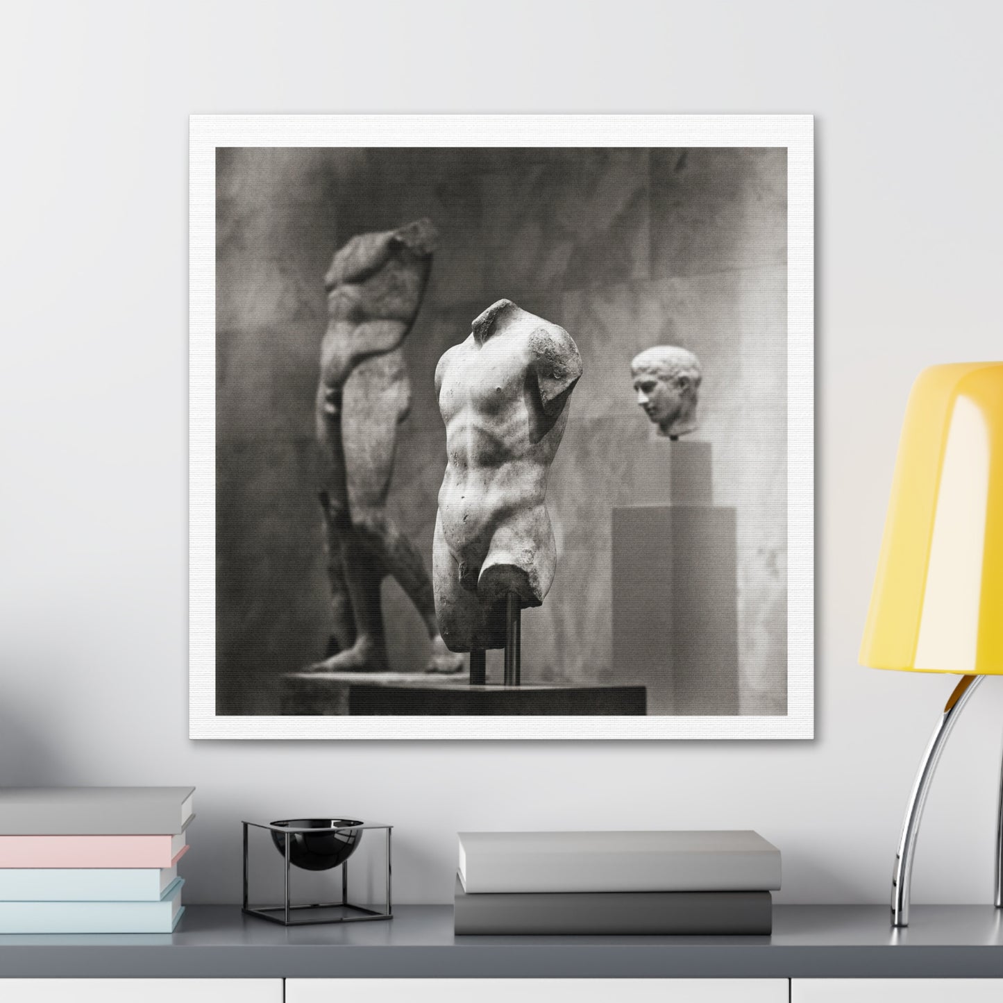 Marble Torso of a Youth (circa AD 118–161) Photographic Art Print, from the Original on Canvas