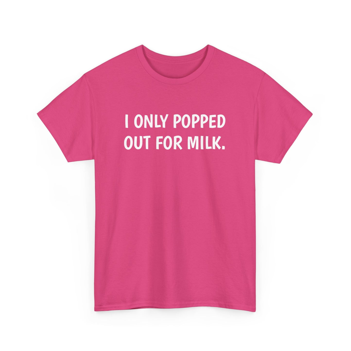 I Only Popped Out For Milk, Funny Traveller T-Shirt