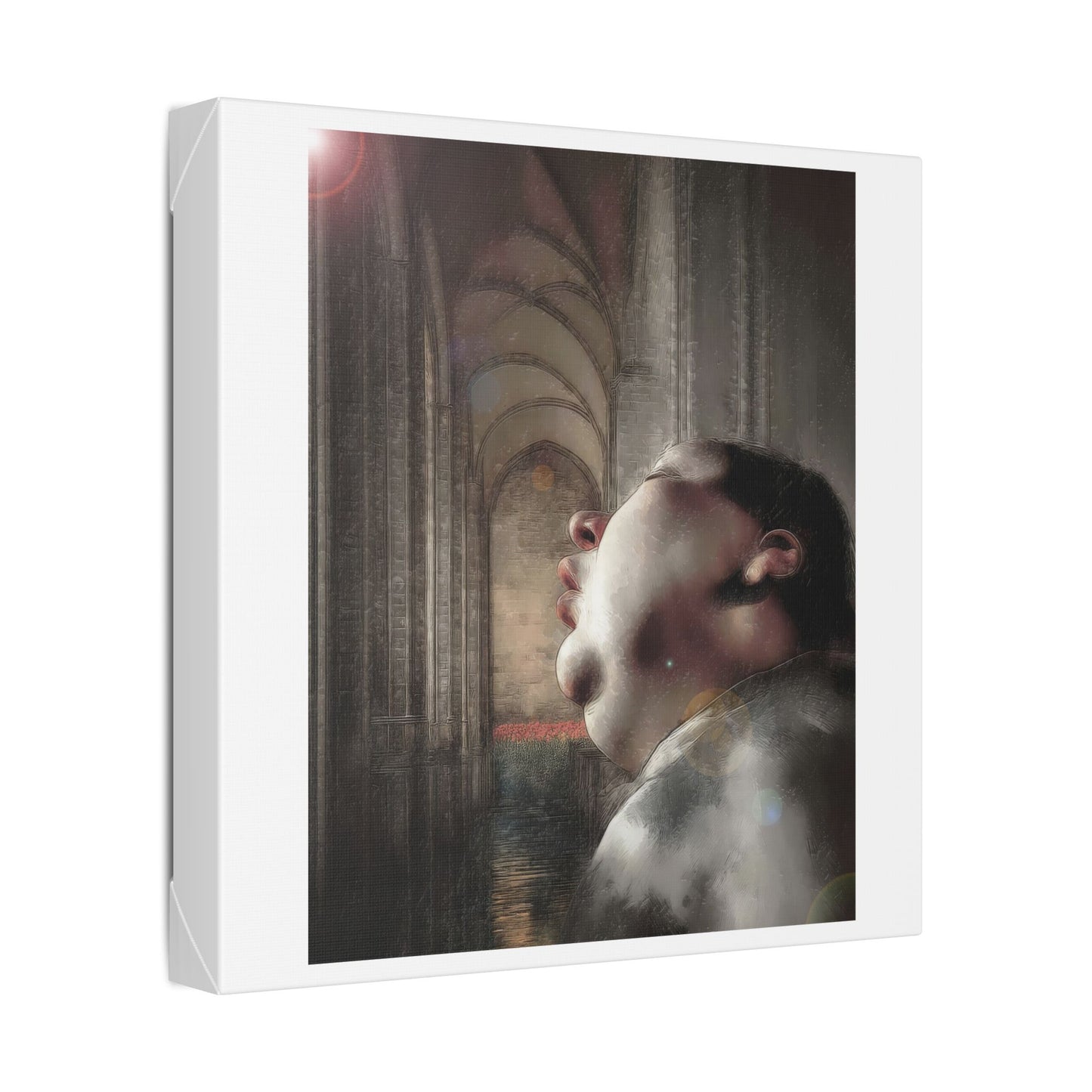 Dead to the World, Surrealist Art 'Designed by AI' Canvas Art Print