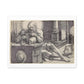 Saint Jerome in His Study (1521) by Lucas van Leyden from the Original, Framed Art Print