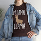 Pyjama Llama Heavy Cotton T-Shirt Quirky Women's Men's