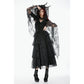 Dark In Love Gothic Lace Bell-Sleeve Cape