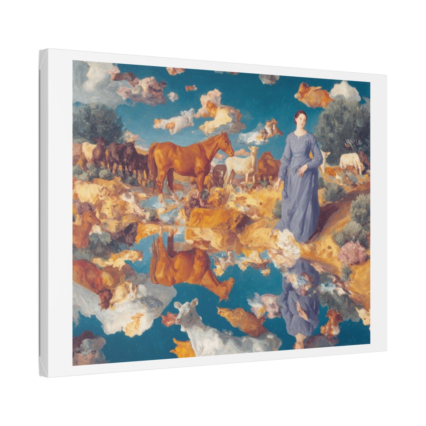 How the West Was Won VII 'Designed by AI' Canvas Art Print