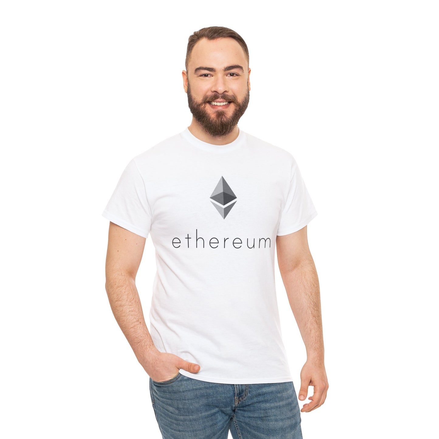 Ethereum #ETH Crypto Unisex Heavy Cotton T-Shirt