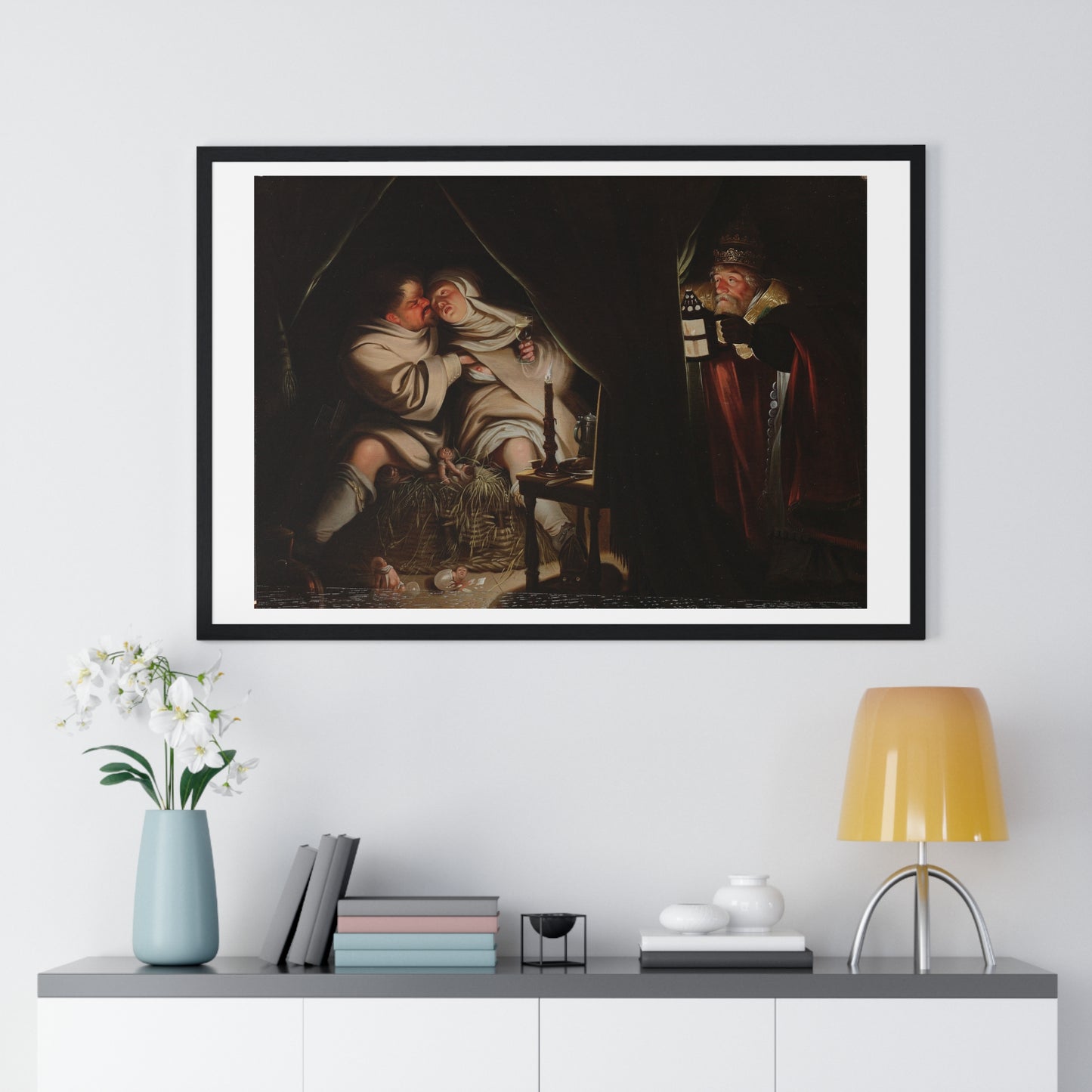 Satire on Celibacy (1600-1649) by Anonymous Artist, From the Original, Framed Print