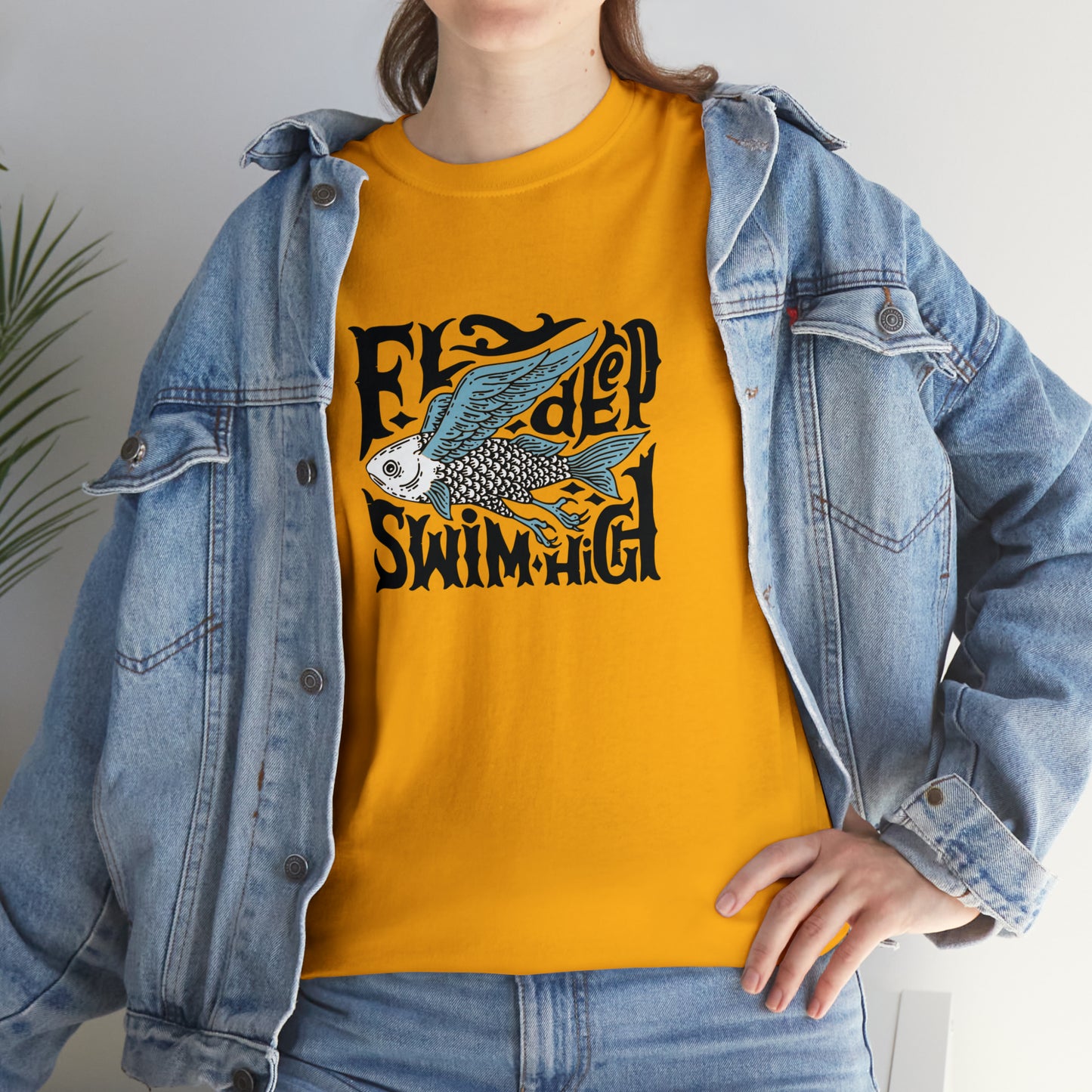 Fly High, Swim Deep, Flying Fish T-Shirt