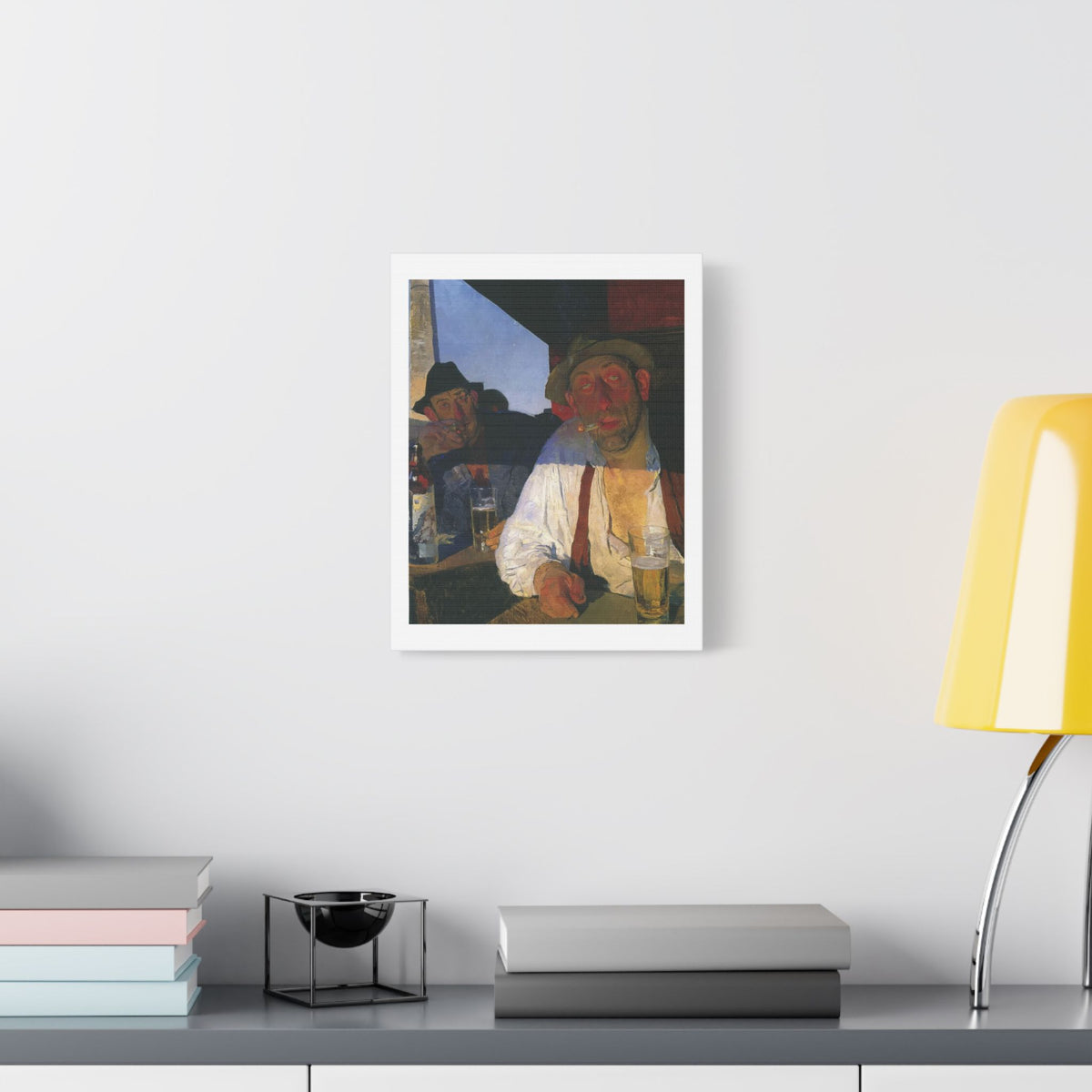 Café Art II, Print on Satin Canvas, Stretched