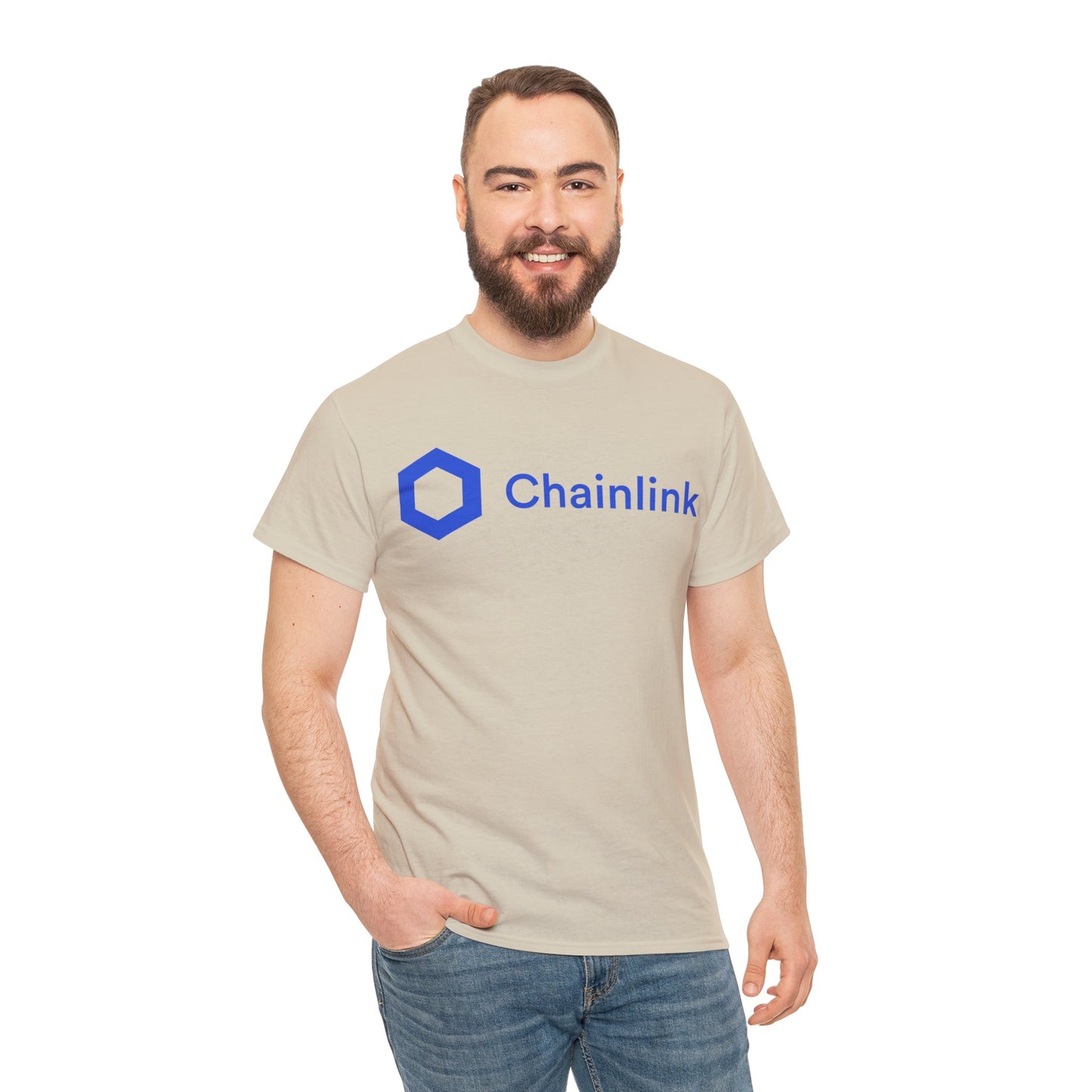 Chainlink #LINK Crypto Unisex Heavy Cotton T-Shirt