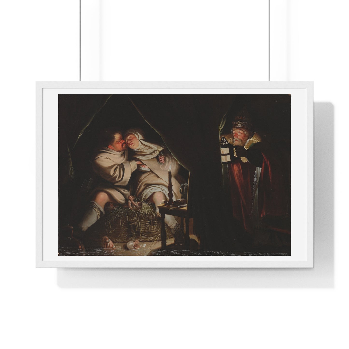 Satire on Celibacy (1600-1649) by Anonymous Artist, From the Original, Framed Print