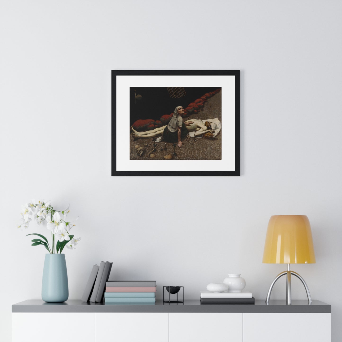 Lemminkäinen's Mother (189)  by Akseli Gallen-Kallela, from the Original, Framed Art Print