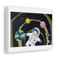 Space Exploration, Paper Craft Illustration, Art Print on Canvas