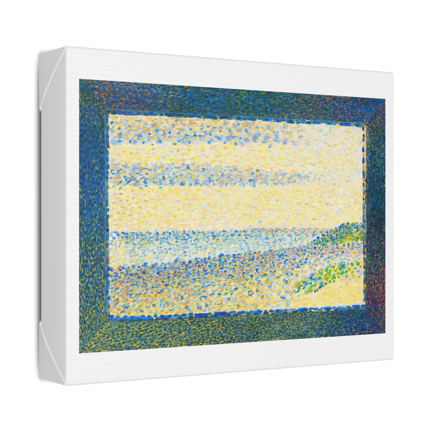 Seascape (Gravelines) by Georges Seurat (1890) from the Original, Canvas Art Print