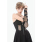Dark In Love Punk Mesh Hollow Chain-Decor Gloves