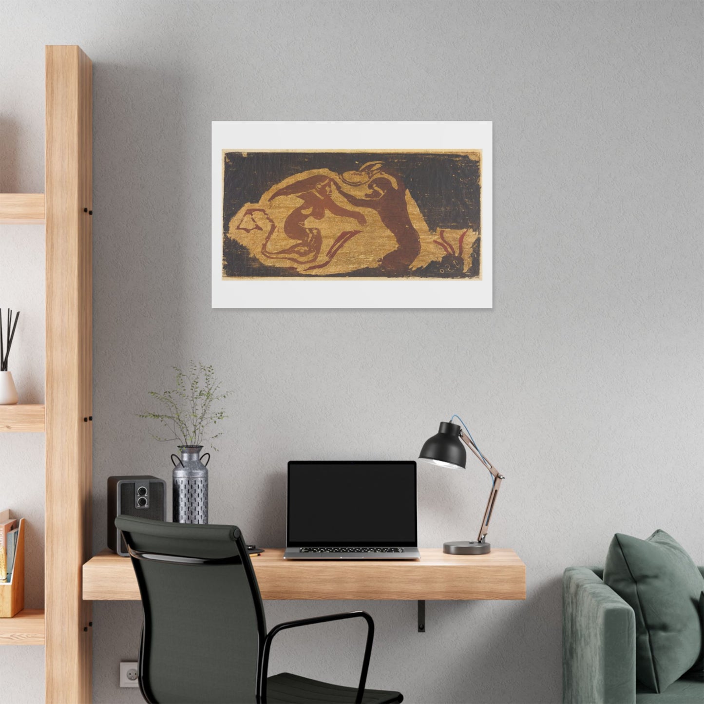 The Mermaid and the Monkey (1848-1903) by Paul Gauguin, from the Original, Canvas Art Print