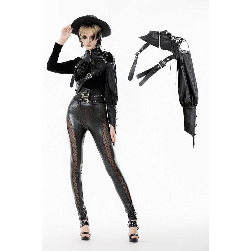 Dark in Love Zora Single-Sleeve Harness Shrug