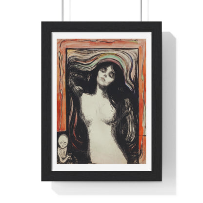 Madonna (1895) by Edvard Munch, from the Original, Framed Art Print