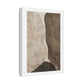 Travertine and Taupe Monoliths, Decor Art Print on Satin Canvas, Stretched