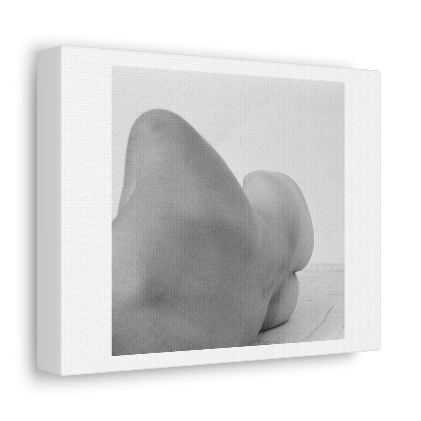 Woman's Body Black & White Photographic Art Print on Satin Canvas