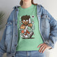 Hipster Cricket Cartoon T-Shirt