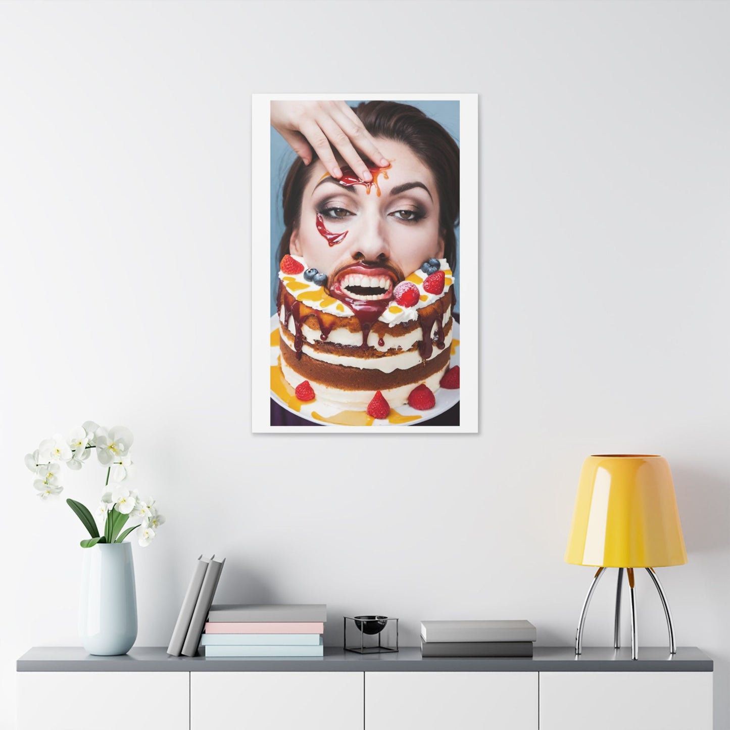 Unenthusiastic Birthdays 'Designed by AI' Canvas Art Print