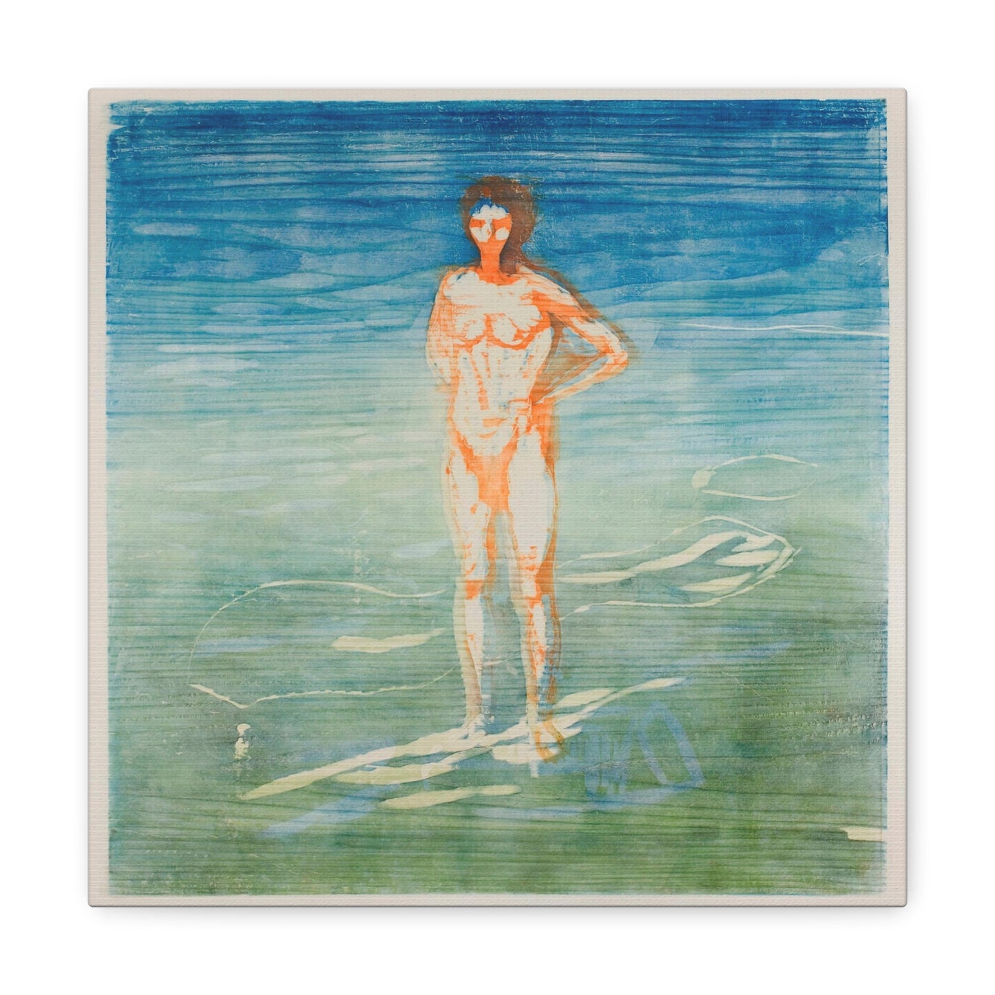 Man Bathing (1899) by Edvard Munch Art Print from the Original