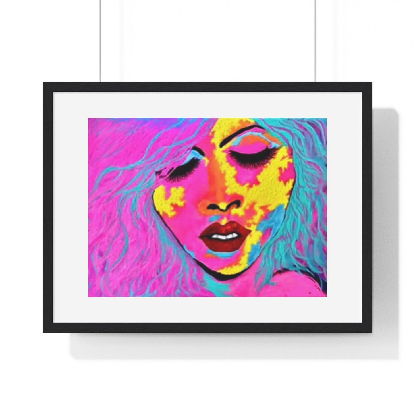 Ecstasy, Psychedelic Art 'Designed by AI' Framed Print