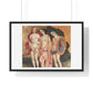 Judgment of Paris (circa 1509) from the Original Fresco by Pinturicchio, Framed Art Print