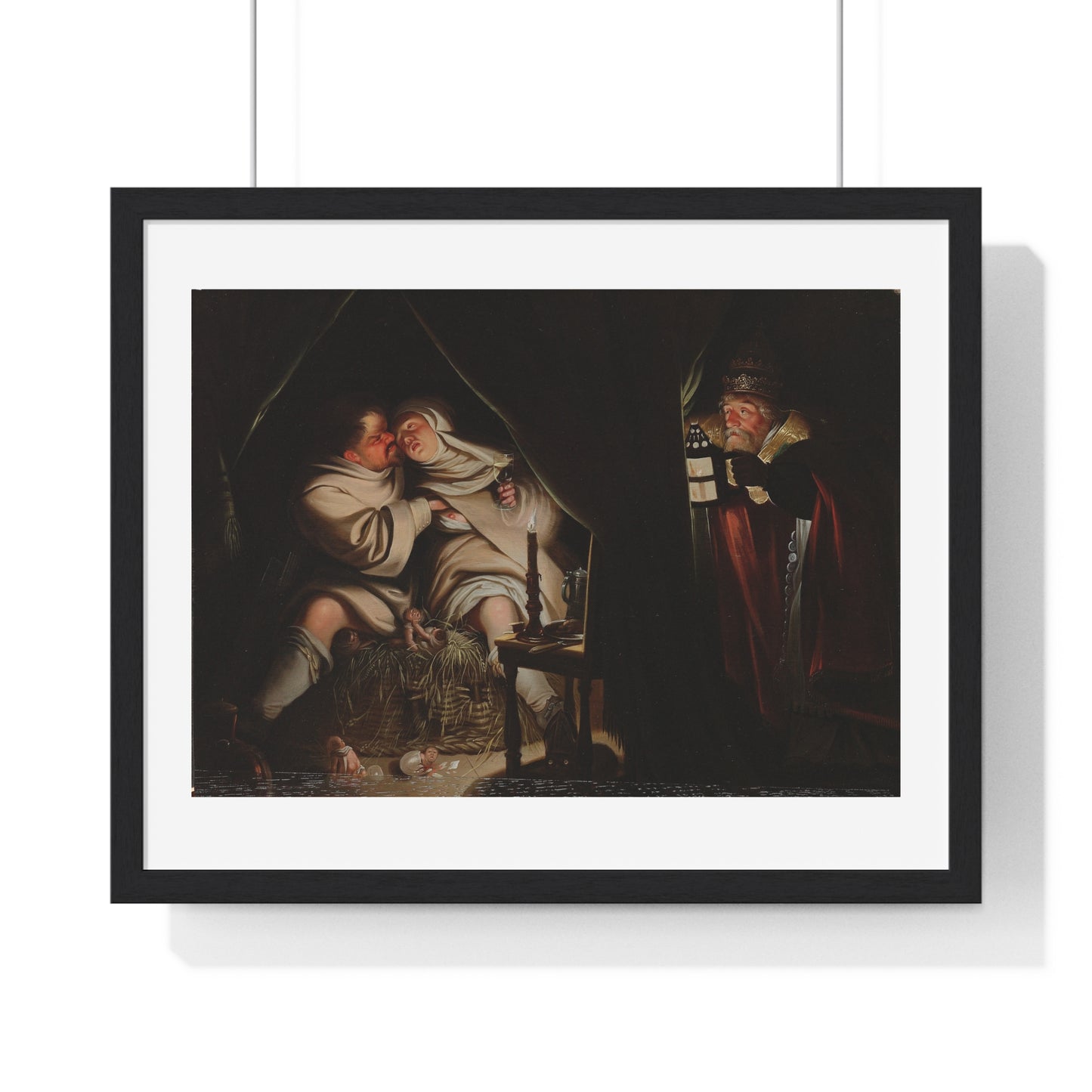 Satire on Celibacy (1600-1649) by Anonymous Artist, From the Original, Framed Print