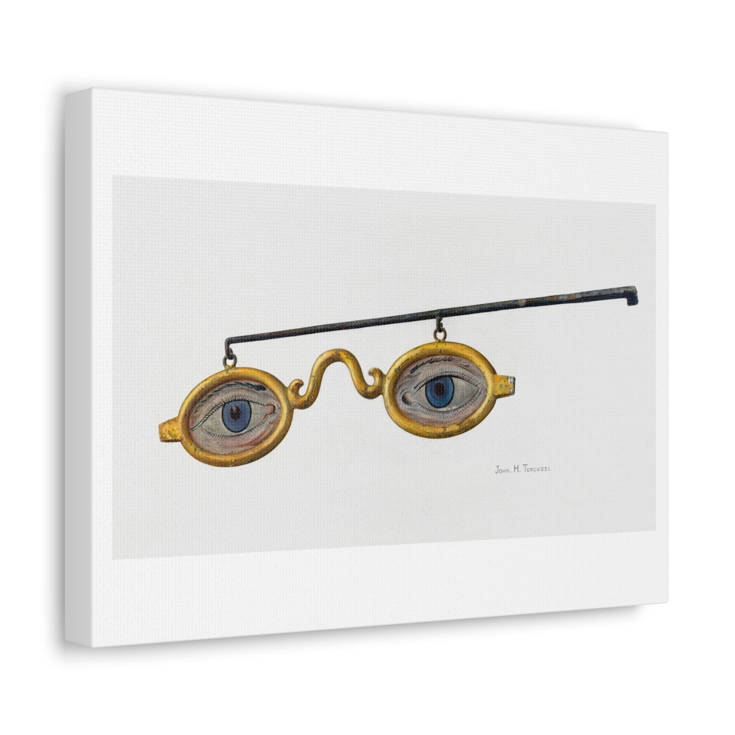 Shop Sign Spectacles (1935–1942) by John H Tercuzzi, from the Original, Art Print on Canvas