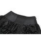 Dark in Love Punk Eyelet Lace-Layered Mini Skirt