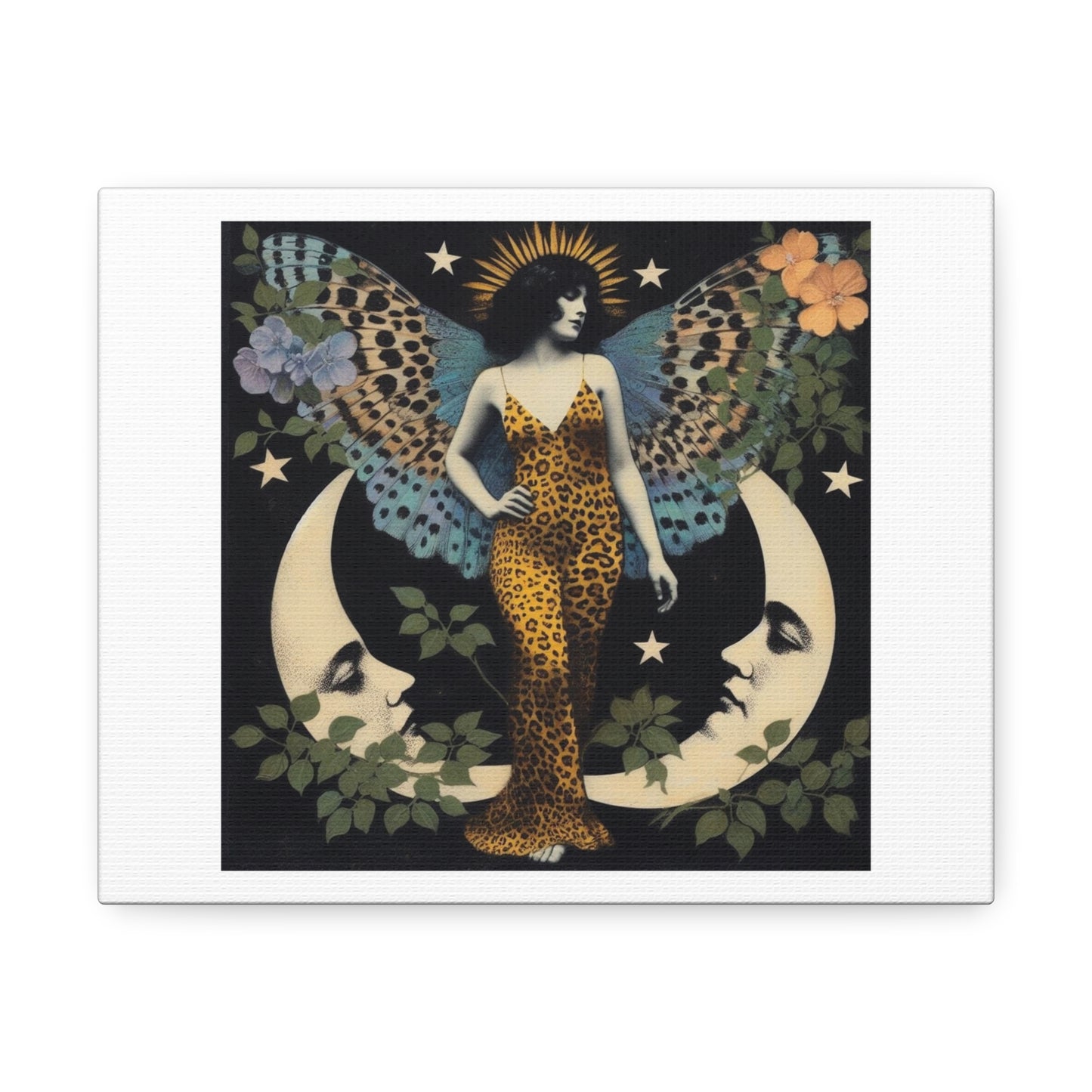 Art Nouveau Woman Poster Art 'Designed by AI' Print on Canvas