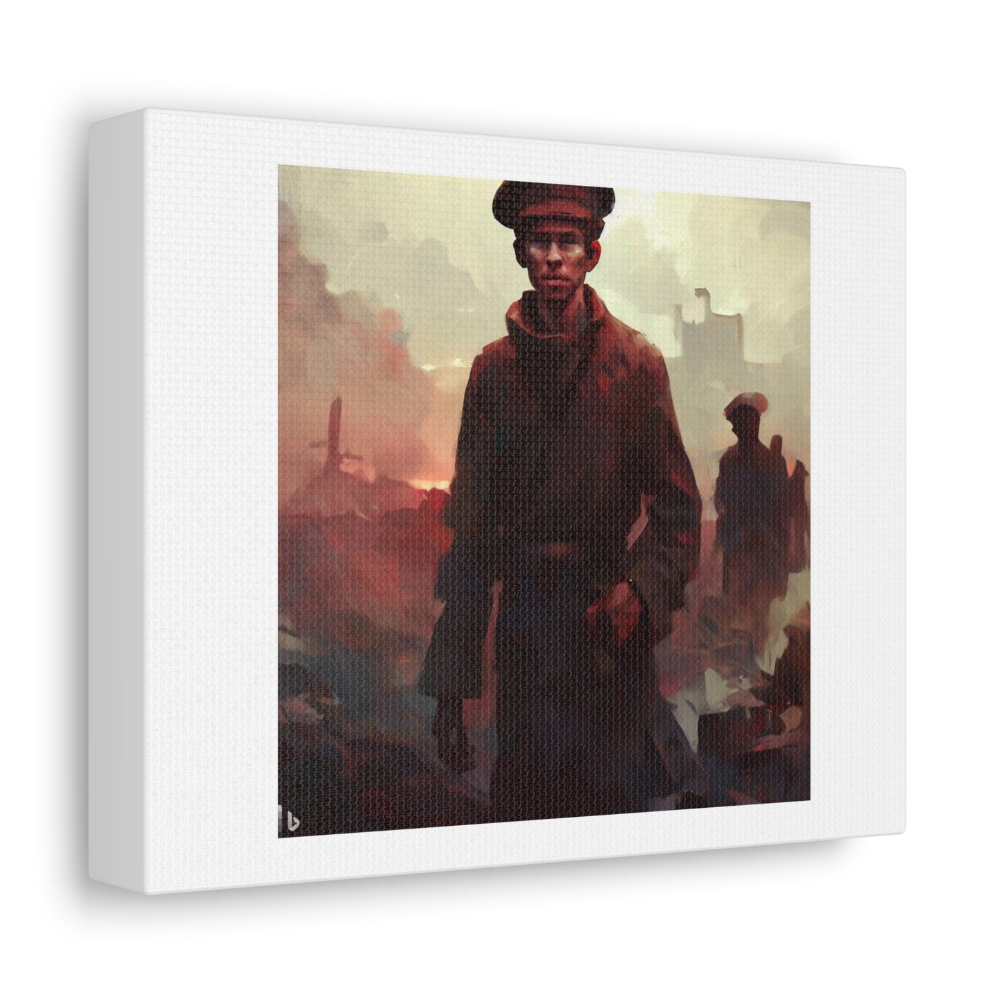 Artwork In Style of Aleksey Savrasov 'Designed by AI' Print on Satin Canvas