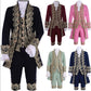 Men's Regency Stage Play Costume, Aristocrat Retro European, Embroidery Lace