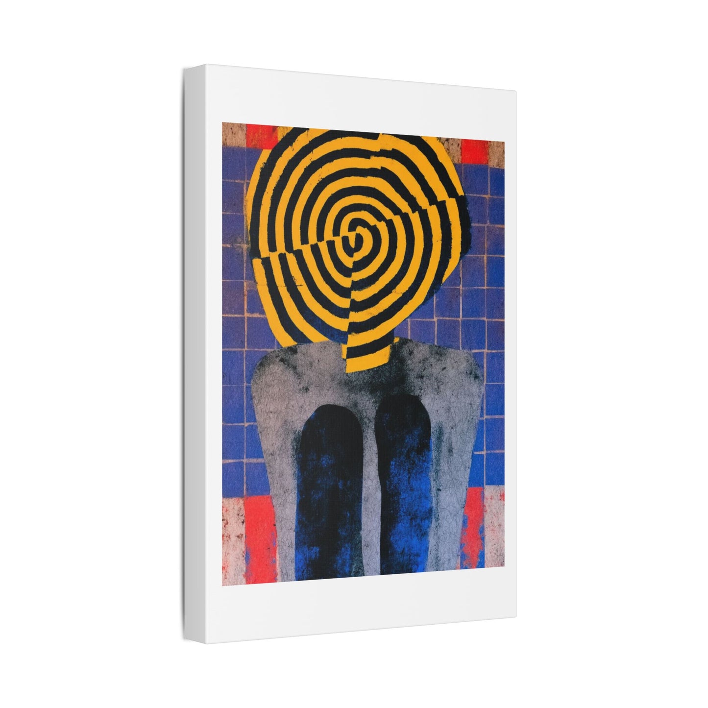 Woman Portrait from Behind, Bold Decor Art 'Designed by AI' Canvas Print