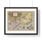Historic Map of the American South: Virginia Item et Floridae (1606) by Gerardus Mercator and Jocodus Hondius, Framed Print