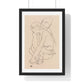 Woman and Girl Embracing (1918) by Egon Schiele, from the Original, Framed Art Print