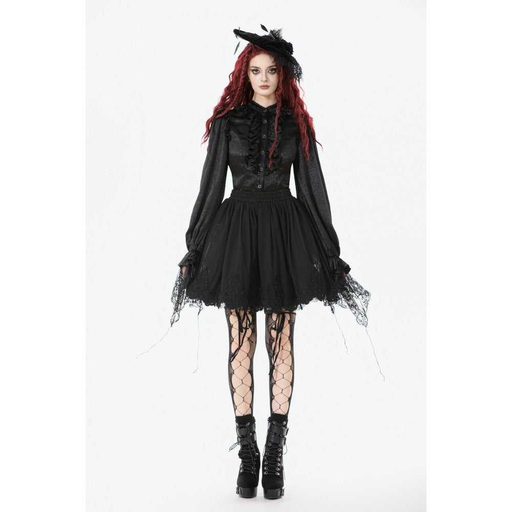 Dark in Love Bellatrix Gothic Embroidered Petticoat Skirt