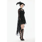 Dark In Love Minerva Bell-Sleeve Lace Dress in Black