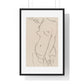 Nude Three Quarters, Part of Head Cropped (1913) by Henri Matisse from the Original, Framed Art Print