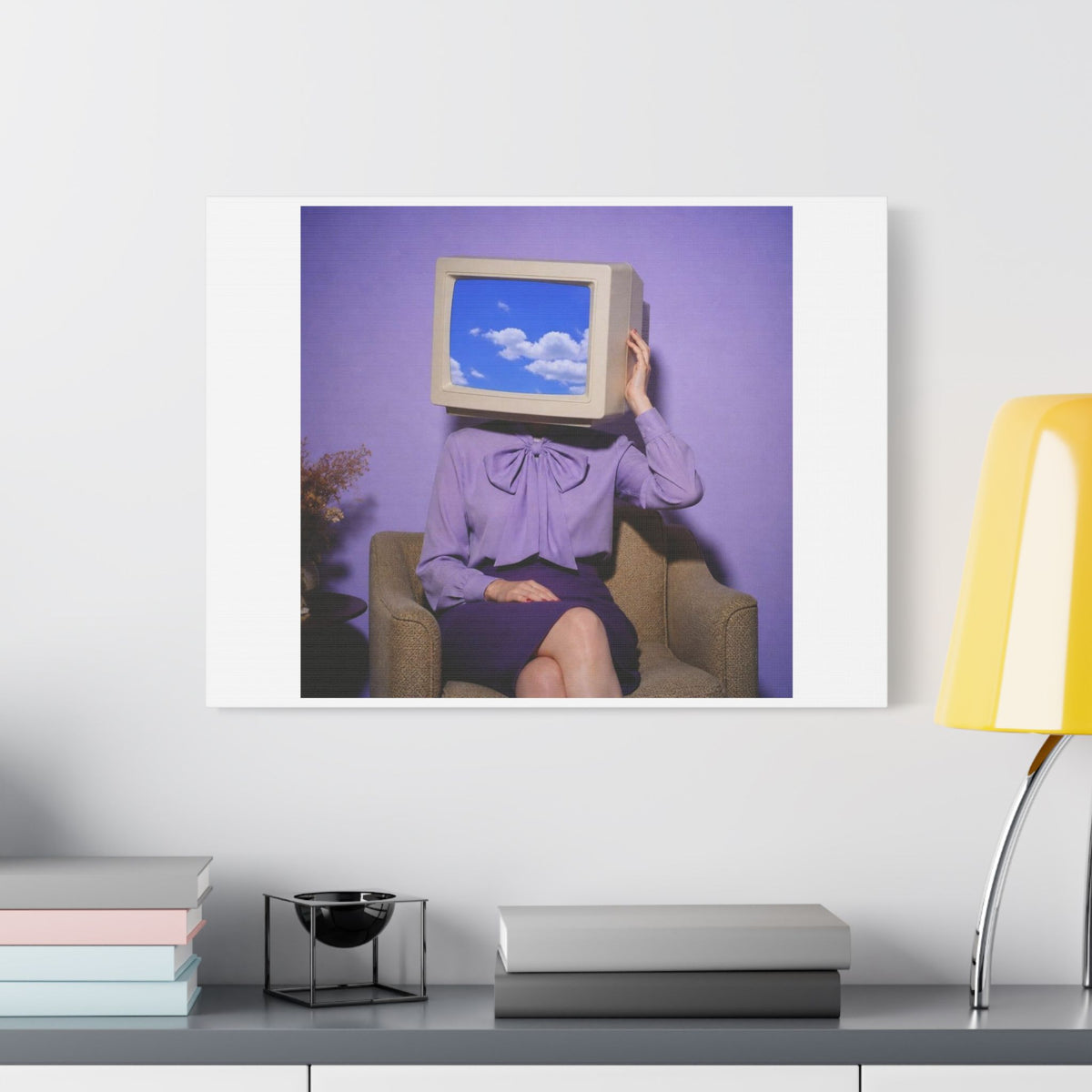 Twisted Portrait II, Abstract Art Print on Canvas