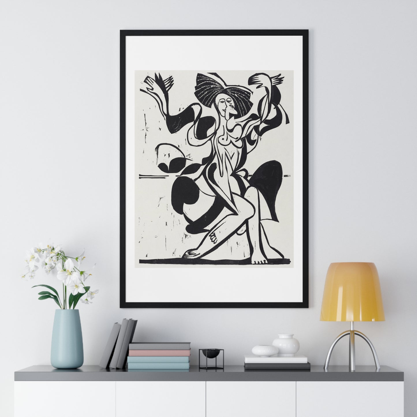 Mary Wigman's Dance (1933) by Ernst Ludwig Kirchner, from the Original, Framed Art Print