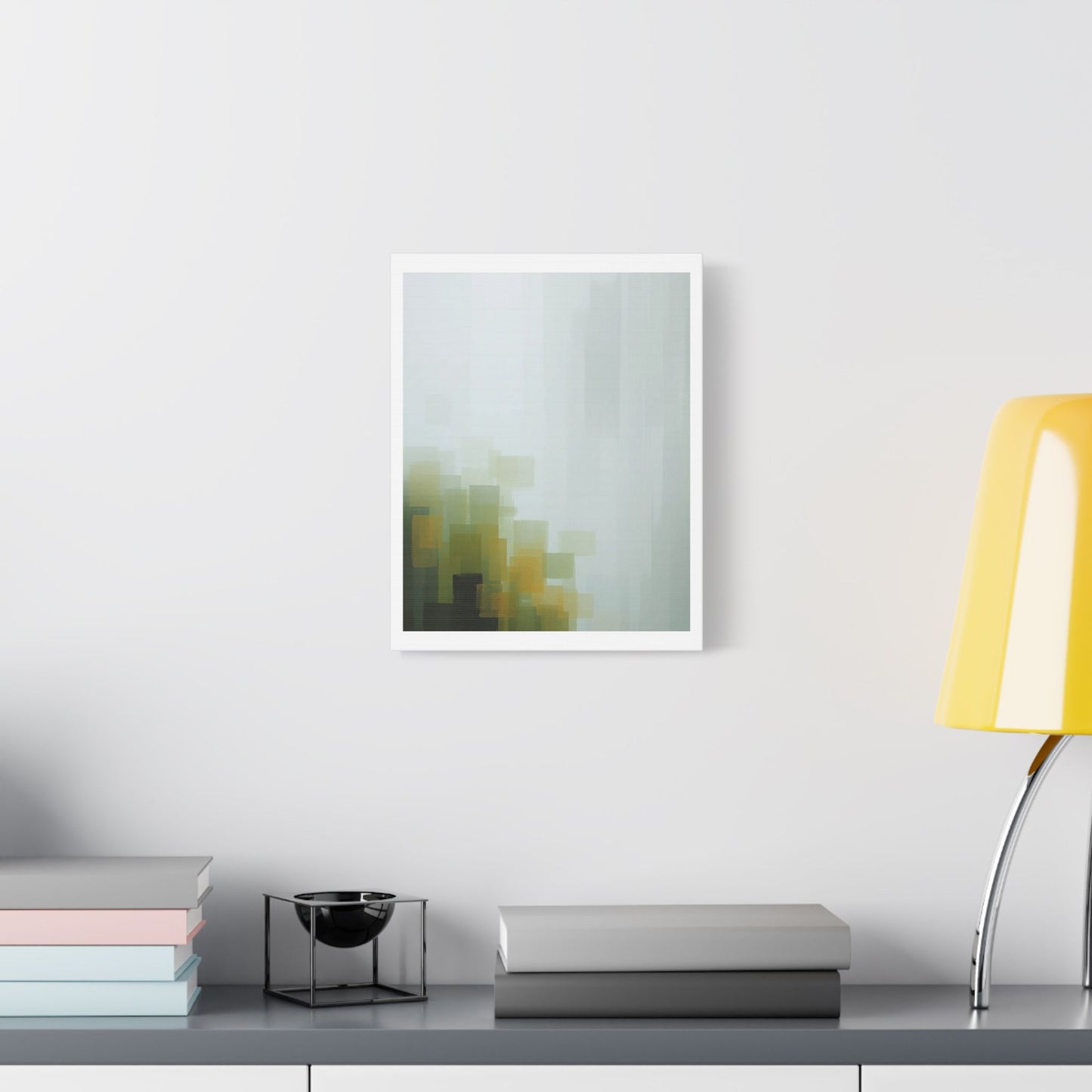 Faded Pastel Abstract Decor Art III 'Designed by AI' Print on Canvas