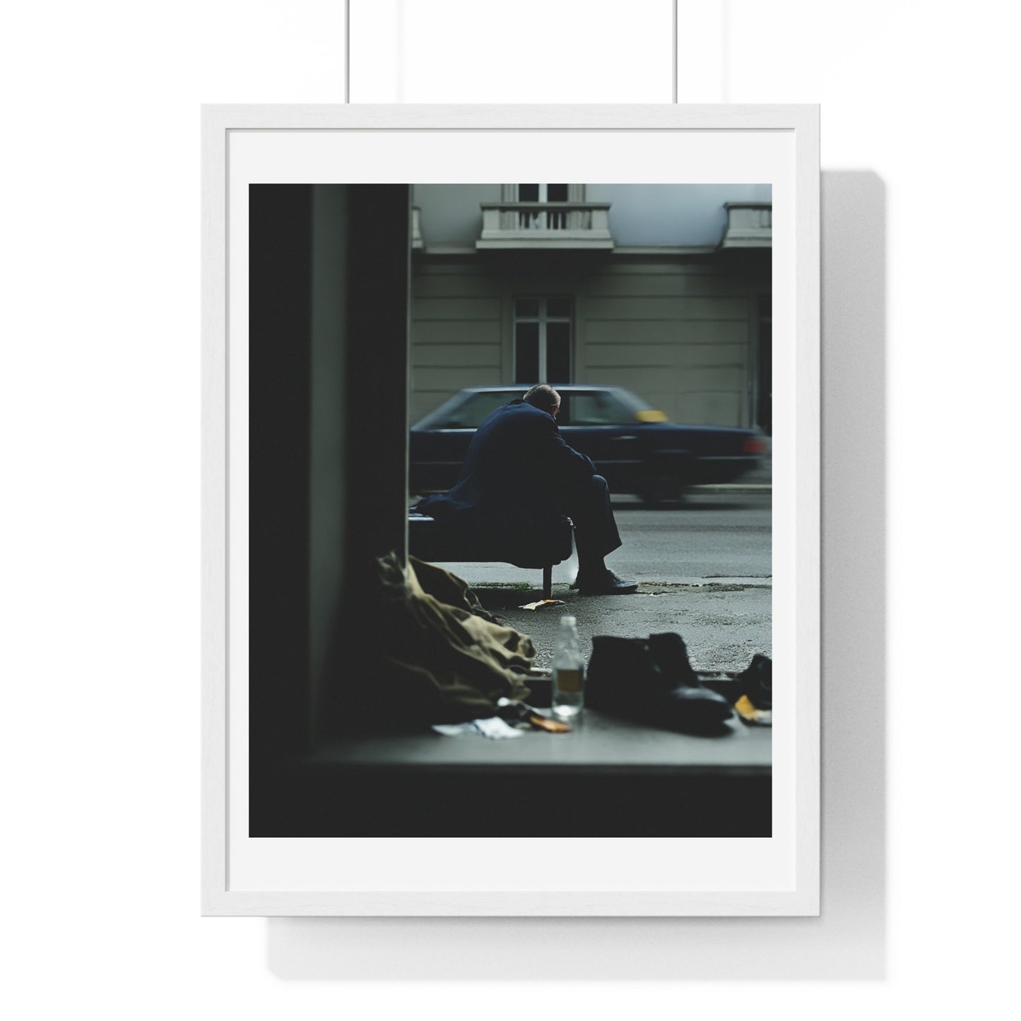 Raw Art Street Scene III 'Designed by AI' Framed Art Print